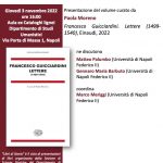 Presentazione dell'edizione delle lettere di Guicciardini curata da Paola Moreno